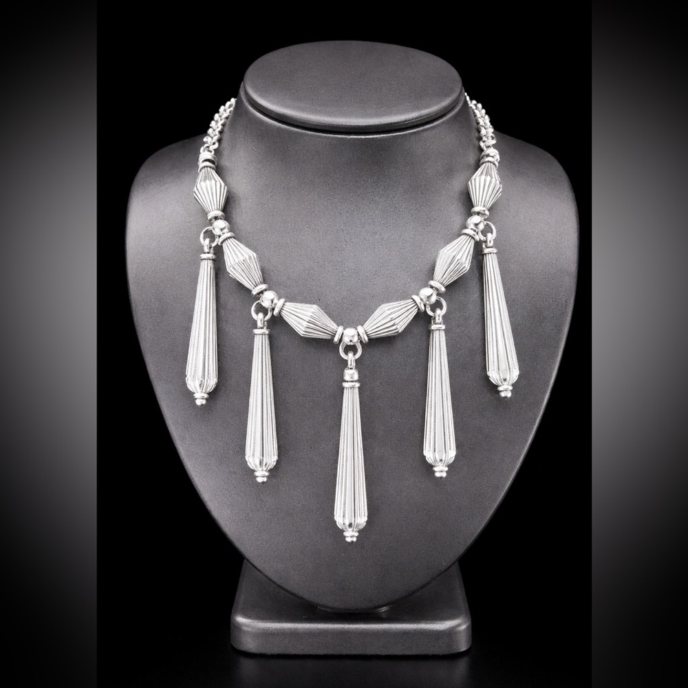 Swarovski crystal “Bonjour" silver-plated necklace by Brighton
